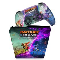 Capa Case e Skin Compatível PS5 Controle - Ratchet & Clank Rift Apart