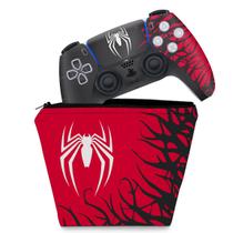 Capa Case e Skin Compatível PS5 Controle - Spider-Man Homem Aranha 2 Edition - Pop Arte Skins