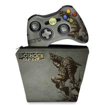 Capa Case e Skin Compatível Xbox 360 Controle - Bioshock