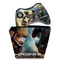Capa Case e Skin Compatível Xbox 360 Controle - Crysis 2