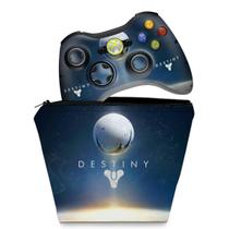 Capa Case e Skin Compatível Xbox 360 Controle - Destiny