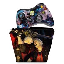 Capa Case e Skin Compatível Xbox 360 Controle - Devil May Cry 4
