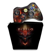 Capa Case e Skin Compatível Xbox 360 Controle - Diablo 3 - Pop Arte Skins
