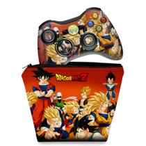 Capa Case e Skin Compatível Xbox 360 Controle - Dragon Ball Z