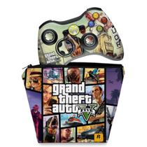 Capa Case e Skin Compatível Xbox 360 Controle - Gta V