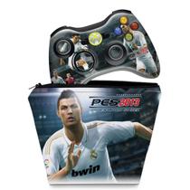 Capa Case e Skin Compatível Xbox 360 Controle - Pes 2013