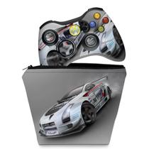 Capa Case e Skin Compatível Xbox 360 Controle - Ridge Racer 2 - Pop Arte Skins