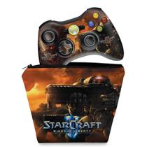 Capa Case e Skin Compatível Xbox 360 Controle - Starcraft 2