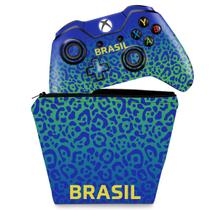 Capa Case e Skin Compatível Xbox One Fat Controle - Brasil