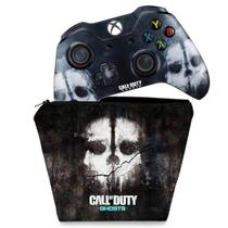 Capa Case e Skin Compatível Xbox One Fat Controle - Call Of Duty Ghosts