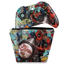 Capa Case e Skin Compatível Xbox One Fat Controle - Deadpool