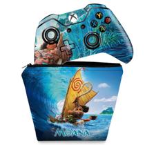 Capa Case e Skin Compatível Xbox One Fat Controle - Disney Moana