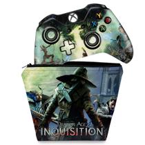 Capa Case e Skin Compatível Xbox One Fat Controle - Dragon Age Inquisition