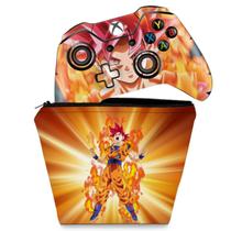 Capa Case e Skin Compatível Xbox One Fat Controle - Dragon Ball Super Goku