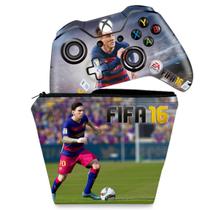 Capa Case e Skin Compatível Xbox One Fat Controle - Fifa 16