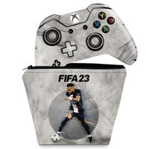 Capa Case e Skin Compatível Xbox One Fat Controle - FIFA 23