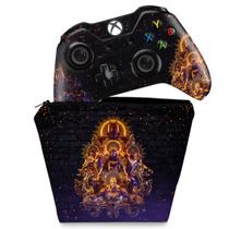 Capa Case e Skin Compatível Xbox One Fat Controle - Gotham Knights