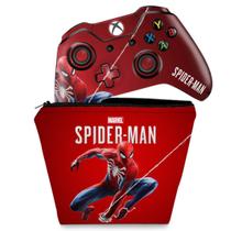 Capa Case e Skin Compatível Xbox One Fat Controle - Homem Aranha Spider-Man