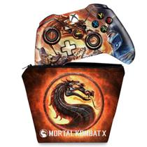 Capa Case e Skin Compatível Xbox One Fat Controle - Mortal Kombat