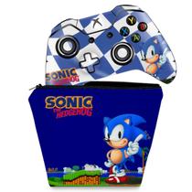 Capa Case e Skin Compatível Xbox One Fat Controle - Sonic The Hedgehog