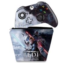 Capa Case e Skin Compatível Xbox One Fat Controle - Star Wars Jedi Fallen Order