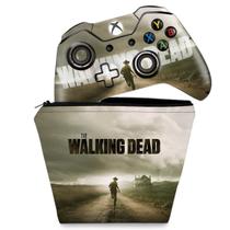 Capa Case e Skin Compatível Xbox One Fat Controle - The Walking Dead