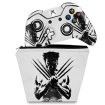 Capa Case e Skin Compatível Xbox One Fat Controle - Wolverine - X Men