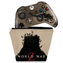Capa Case e Skin Compatível Xbox One Fat Controle - World War Z