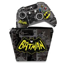 Capa Case e Skin Compatível Xbox One Slim X Controle - Batman Comics