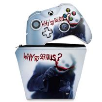 Capa Case e Skin Compatível Xbox One Slim X Controle - Coringa - Joker