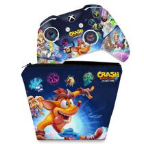 Capa Case e Skin Compatível Xbox One Slim X Controle - Crash Bandicoot 4