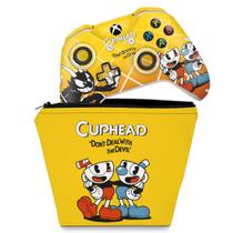 Capa Case e Skin Compatível Xbox One Slim X Controle - Cuphead