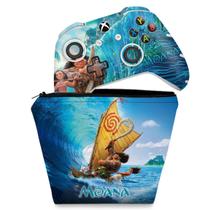 Capa Case e Skin Compatível Xbox One Slim X Controle - Disney Moana