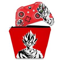 Capa Case e Skin Compatível Xbox One Slim X Controle - Dragon Ball Goku Kaiô