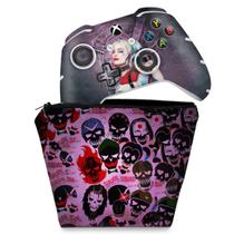 Capa Case e Skin Compatível Xbox One Slim X Controle - Esquadrão Suicida C