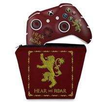 Capa Case e Skin Compatível Xbox One Slim X Controle - Game Of Thrones Lannister