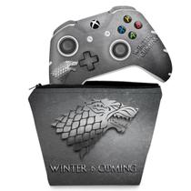 Capa Case e Skin Compatível Xbox One Slim X Controle - Game Of Thrones Stark