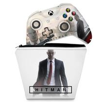 Capa Case e Skin Compatível Xbox One Slim X Controle - Hitman 2016