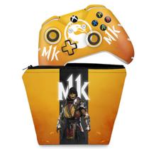 Capa Case e Skin Compatível Xbox One Slim X Controle - Mortal Kombat 11
