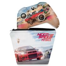 Capa Case e Skin Compatível Xbox One Slim X Controle - Need For Speed Payback