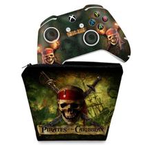 Capa Case e Skin Compatível Xbox One Slim X Controle - Piratas Do Caribe