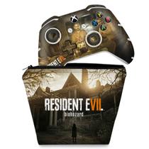 Capa Case e Skin Compatível Xbox One Slim X Controle - Resident Evil 7: Biohazard