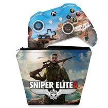 Capa Case e Skin Compatível Xbox One Slim X Controle - Sniper Elite 4