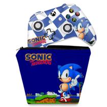 Capa Case e Skin Compatível Xbox One Slim X Controle - Sonic The Hedgehog