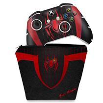 Capa Case e Skin Compatível Xbox One Slim X Controle - Spider-Man: Miles Morales