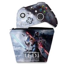 Capa Case e Skin Compatível Xbox One Slim X Controle - Star Wars Jedi Fallen Order