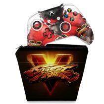 Capa Case e Skin Compatível Xbox One Slim X Controle - Street Fighter V