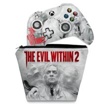 Capa Case e Skin Compatível Xbox One Slim X Controle - The Evil Within 2