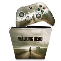 Capa Case e Skin Compatível Xbox One Slim X Controle - The Walking Dead
