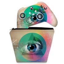 Capa Case e Skin Compatível Xbox Series S X Controle - Abstrato 89